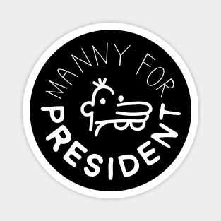 manny for president | black Magnet